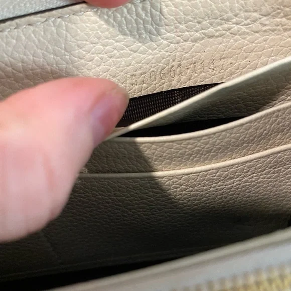 Authentic Gucci Zumi horsebit zip around wallet cream gold silver - Picture 6 of 11